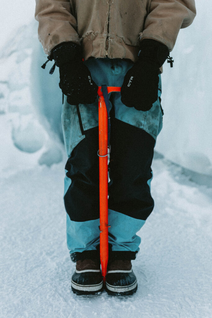 Ice pick tool for Matanuska Glacier